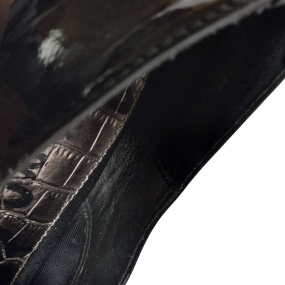 Sam Edelman Size 8 M Womens Kennedy Black Patent Leather Studded Slip On Loafers - Picture 11 of 13